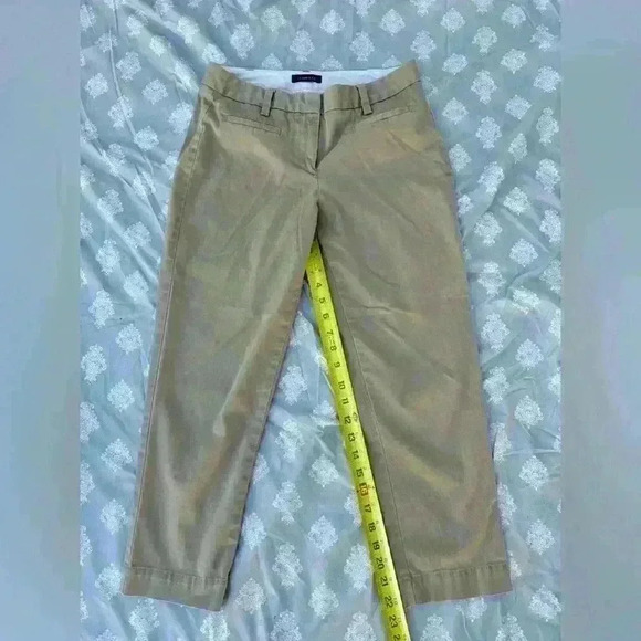 Lands End Mid Rise Classic Straight Leg Chino Ankle Pants Women’s Size 2 - Picture 4 of 10
